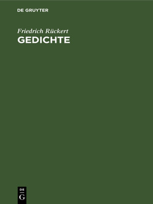 cover image of Gedichte